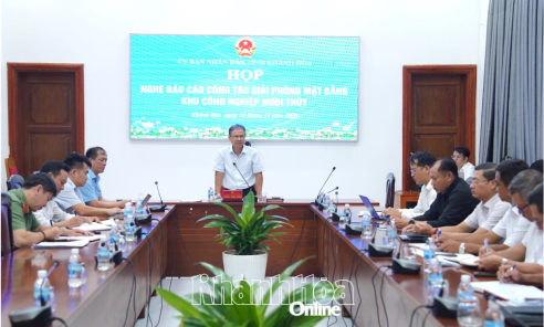 Quyết liệt giải phóng phần mặt bằng còn lại của Dự án Khu Công nghiệp Ninh Thủy