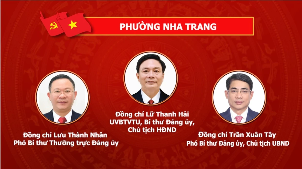 Lãnh đạo 64 xã, phường tỉnh Khánh Hòa